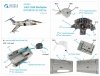 Quinta Studio QD48201 F-104S 3D-Printed & coloured Interior on decal paper (Kinetic) 1/48